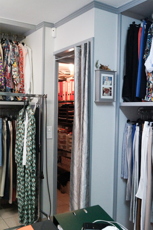 Boutique Alma - local de stockage derrière l'arrière boutique